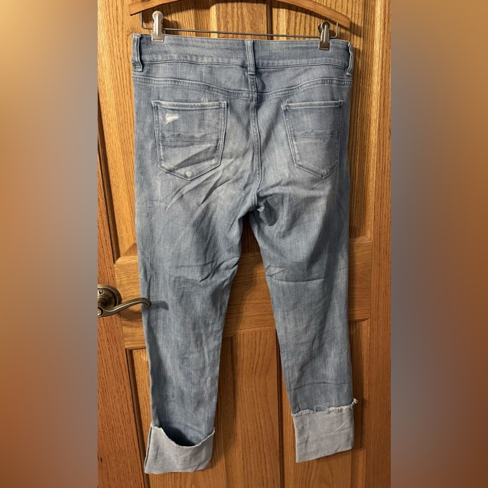 Soho Distressed Light Blue Boyfriend Jeans - Picture 3 of 3